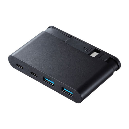 USB3.1 Gen2対応 Type-Cハブ USB 3.2 Gen2 USB Type-C搭載パソコンに超高速データ転送 USB-3TCH17BK サンワサプライ 送料無料 新品_画像6