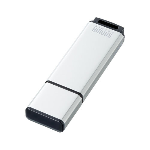 USB2.0メモリ シルバー 32GB ストラップホールが付いたシンプルなアルミボディ UFD-2AT32GSV サンワサプライ 送料無料 新品_画像2