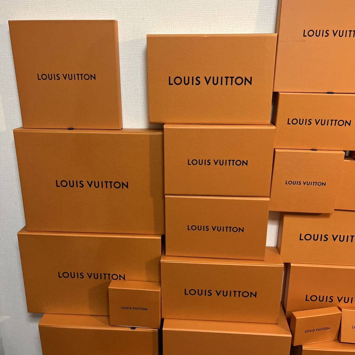 28個！LOUIS VUITTON ルイヴィトン　空箱　大量　オレンジボックス　保存箱 _画像2