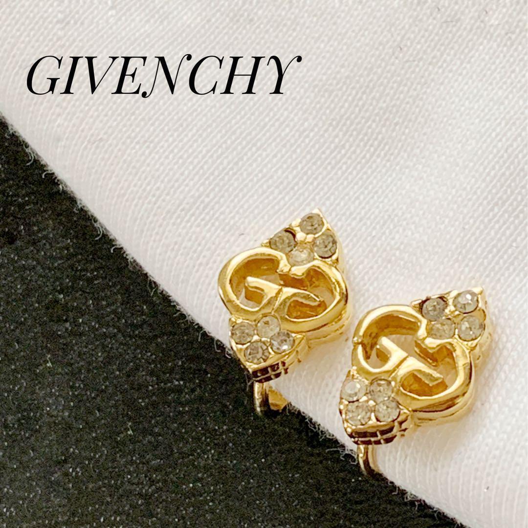 GIVENCHY Givenchy GG Mark серьги Gold цветной камень 