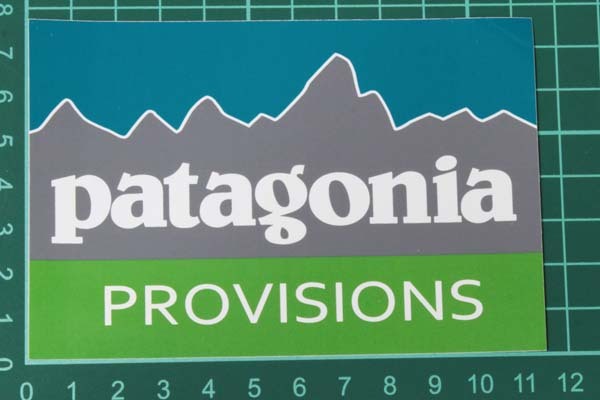パタゴニア プロビジョンズ キャンペーン ステッカー 緑 A Patagonia PROVISIONS シール デカール 非売品 カスタム フード 食品 A 新品_画像2