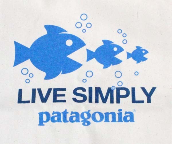 パタゴニア キャンバス バッグ リブシンプリー LFH 2013 PATAGONIA CANVAS BAG LIVE SIMPLY 魚 エコ マーケット トート TOTE ネコポス_画像2