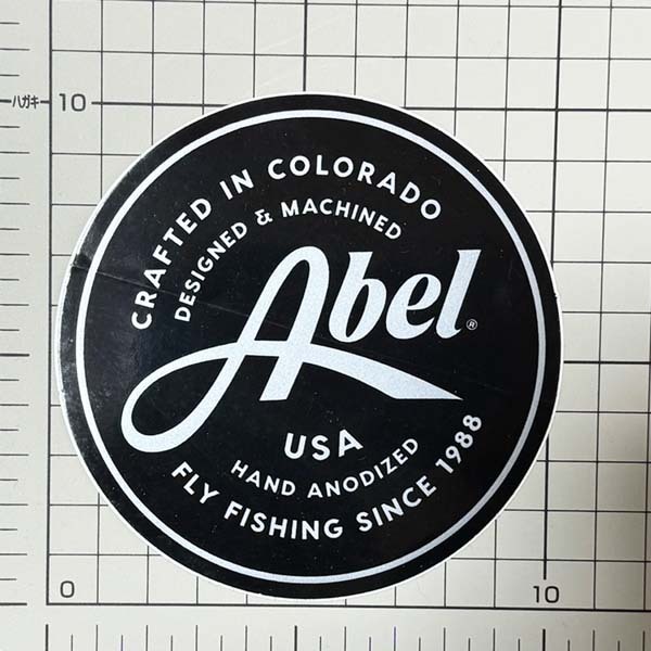 訳有 エーベル ステッカー ABEL STICKER シール フライ フィッシング 鱒トラウト TROUT リール FLY FISHING アメリカ USA アメリカ 魚 釣_画像2