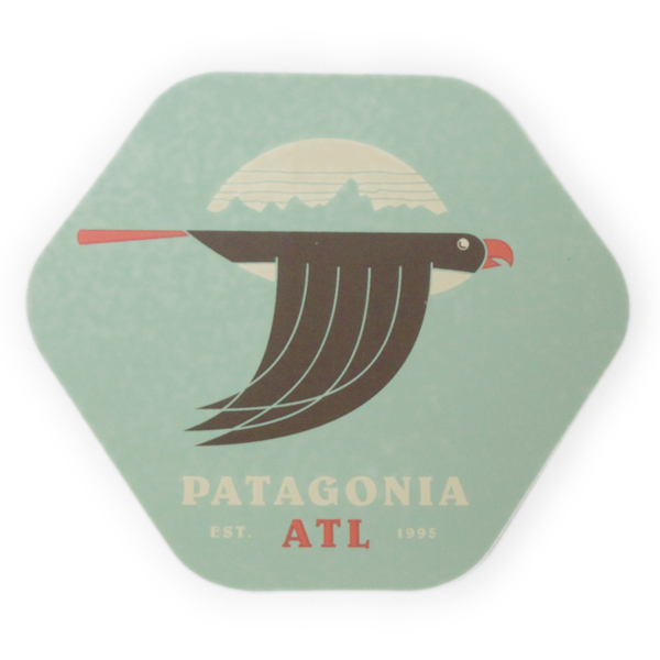パタゴニア アトランタ 20周年記念 ステッカー Patagonia Atlanta's 20th Anniversary 海外 店舗 アメリカ USA ご当地 シール 非売品 新品_画像1
