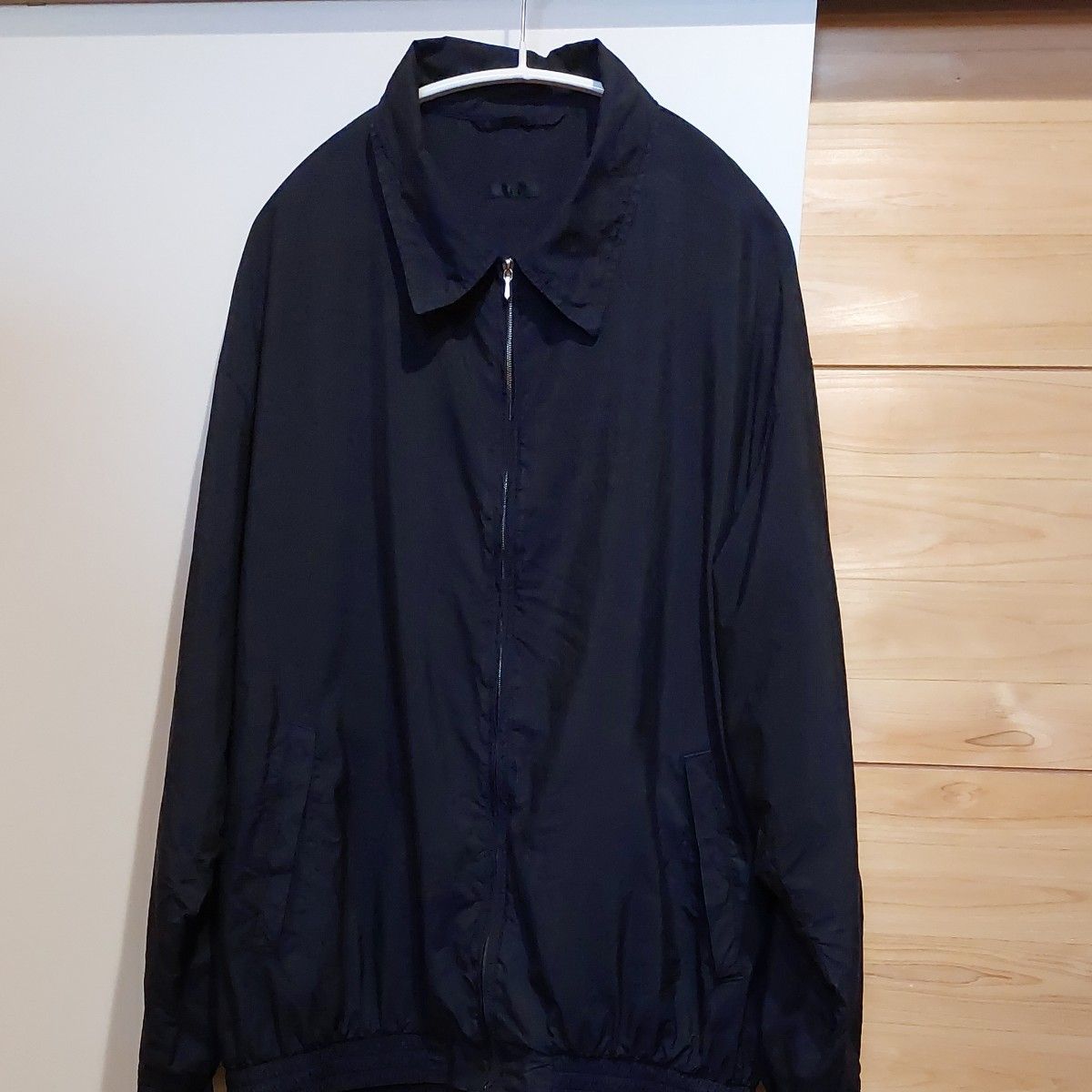 COMOLI シルク スイングトップ NAVY Size2