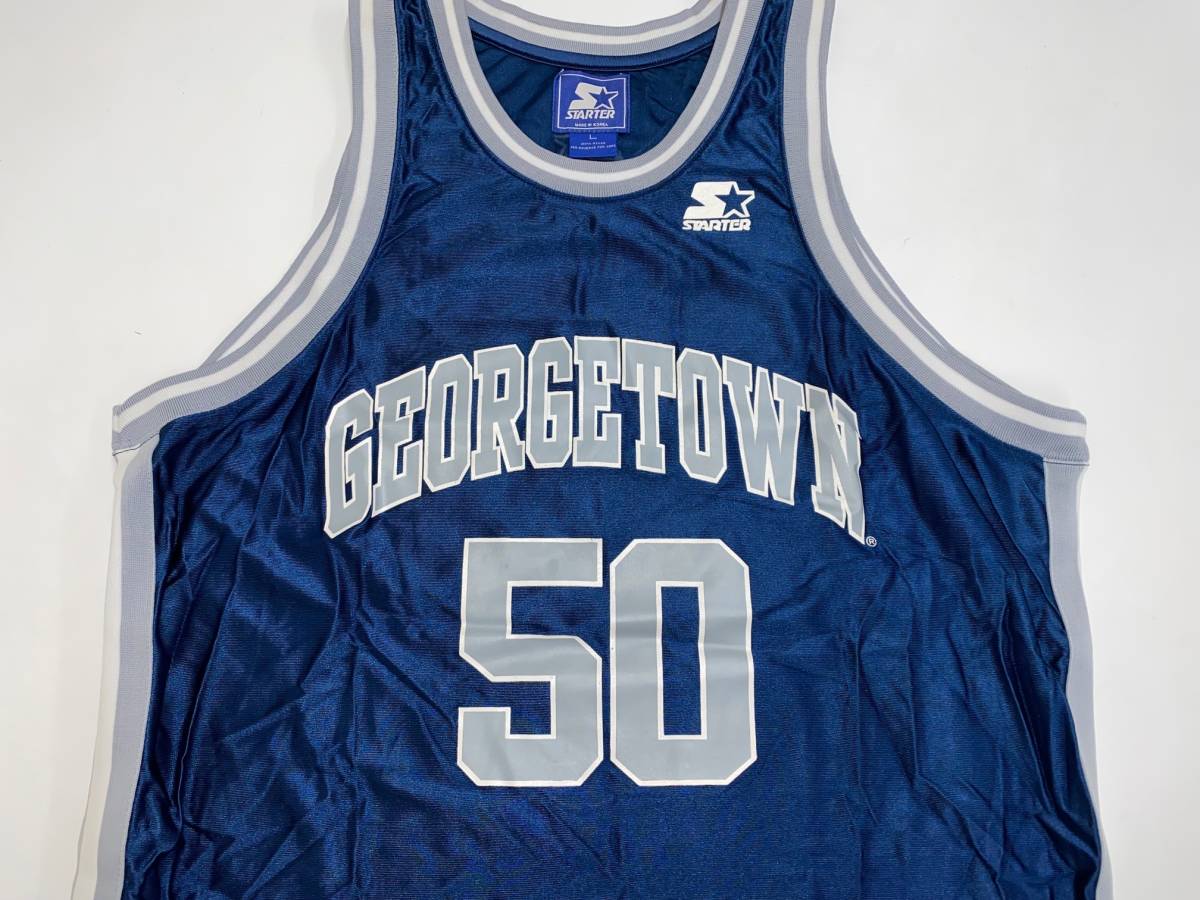 NCAA ジョージタウン大学 カレッジ バスケットジャージ ユニフォーム スターター製 Georgetown 90's_画像1