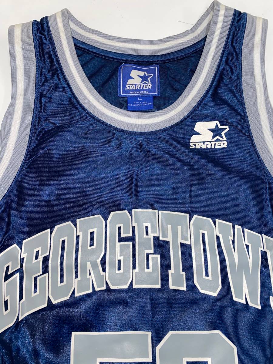 NCAA ジョージタウン大学 カレッジ バスケットジャージ ユニフォーム スターター製 Georgetown 90's_画像3