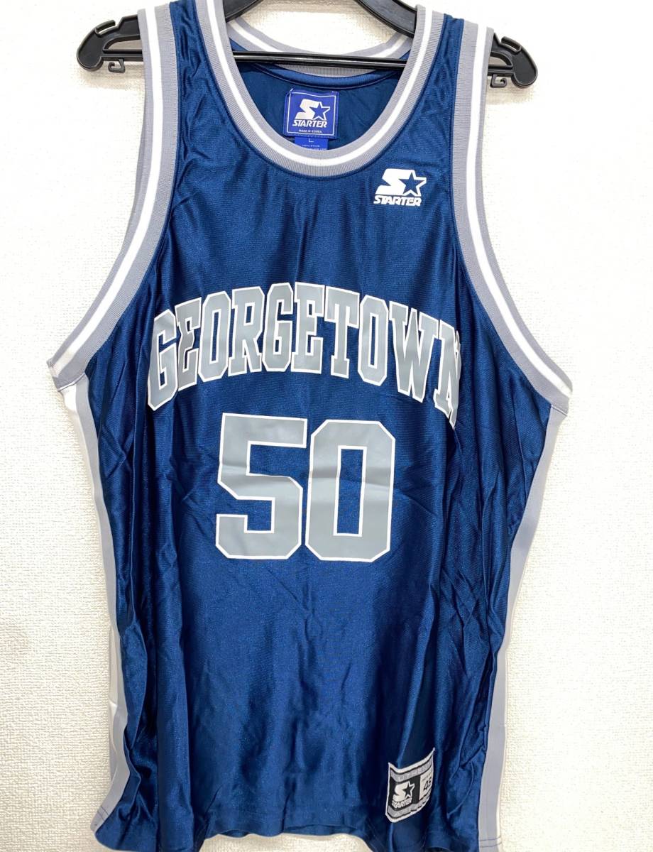 NCAA ジョージタウン大学 カレッジ バスケットジャージ ユニフォーム スターター製 Georgetown 90's_画像5