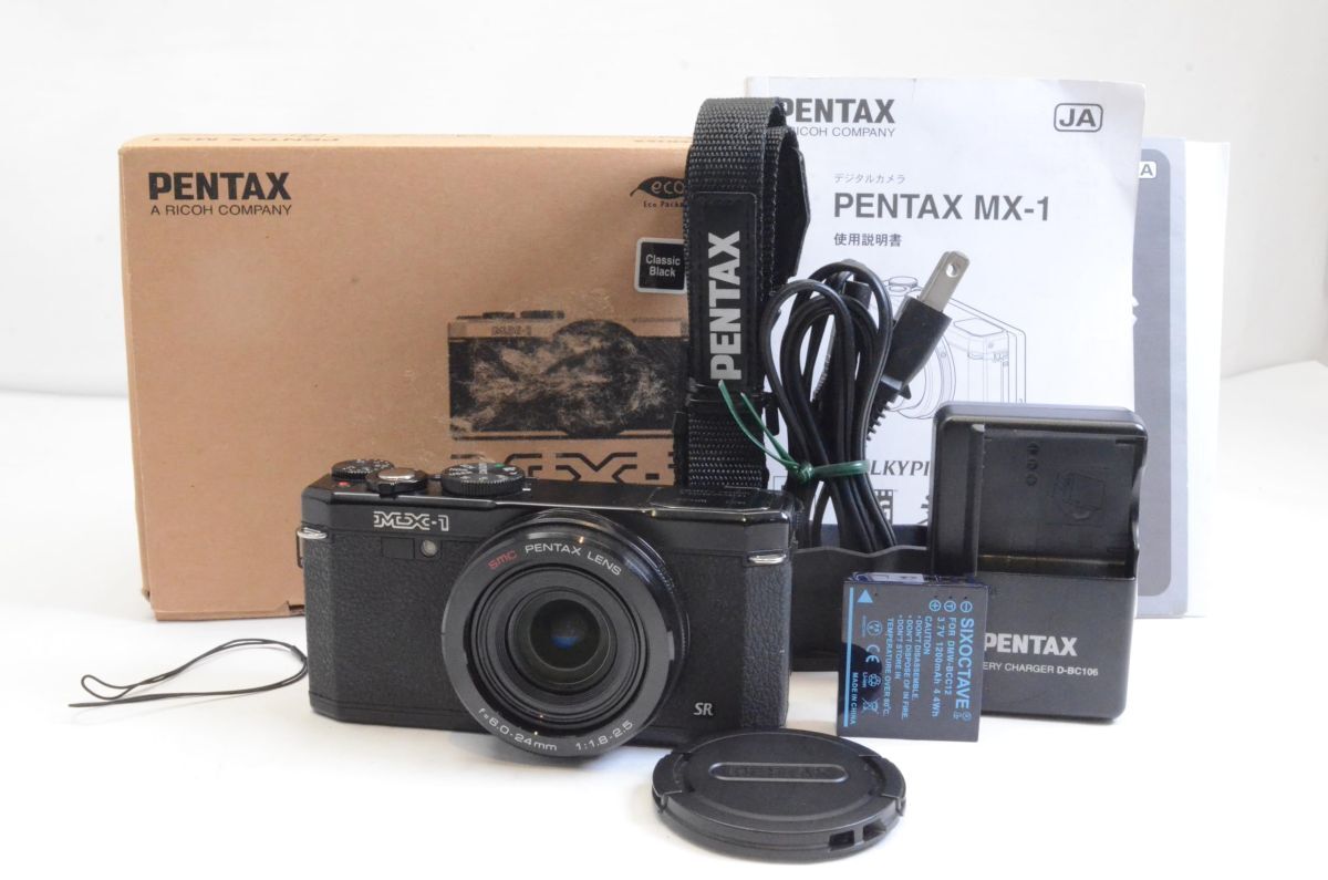 PENTAX デジタルカメラ PENTAX MX-1 クラシックブラック 1/1.7インチ大型CMOSセンサー F1.8大口径レンズ PENTAX MX-1 BK #2404040Aの画像1