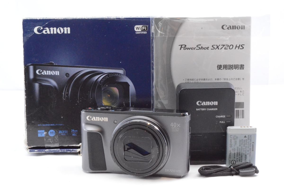 Canon デジタルカメラ PowerShot SX720 HS ブラック 光学40倍ズーム PSSX720HSBK #2404097Aの画像1
