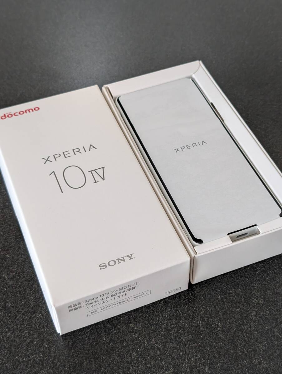  new goods unused *Xperia 10 IV SO-52C SONY docomo white SIM free 