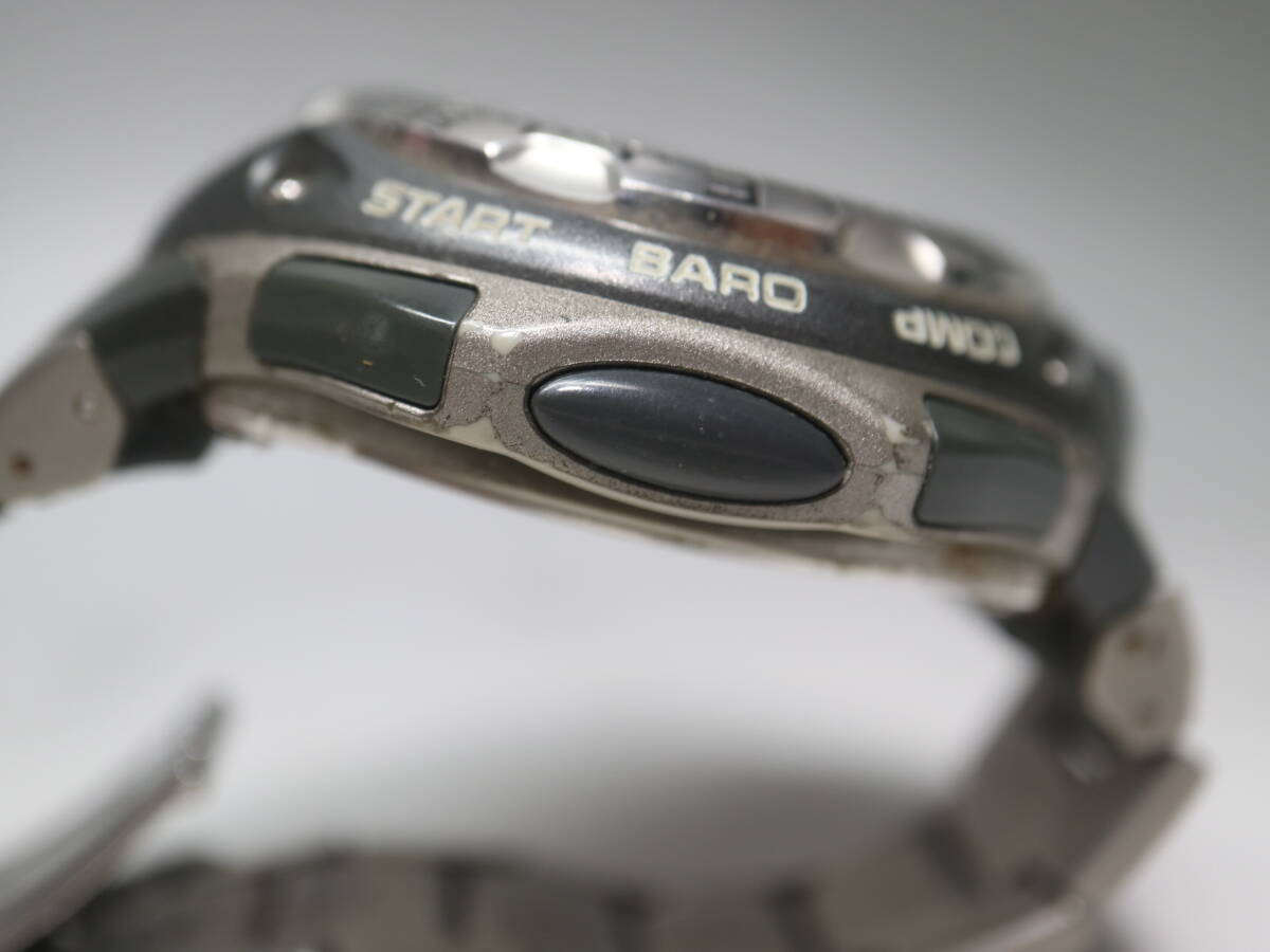P-200 мужские наручные часы Casio CASIO SEA-PATHFINDER 2274 SPS-40si- Pas искатель Triple сенсор батарейка заменена работа товар 