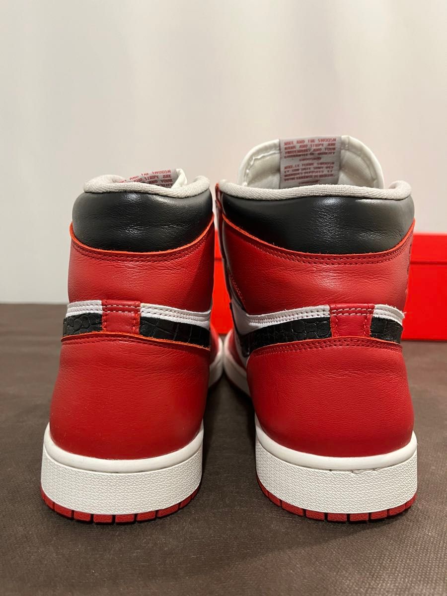 NIKE AIR JORDAN1 HIGH "CHICAGO" custom ナイキ エアジョーダン1ハイ シカゴ WMNS28