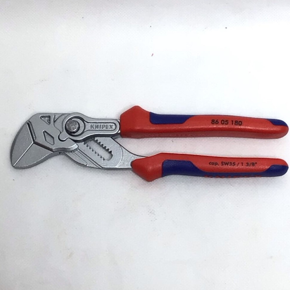 ΘΘ KNIPEX クニペックス プライヤーレンチ 程度A 86 05 180 レッド 目立った傷や汚れなし