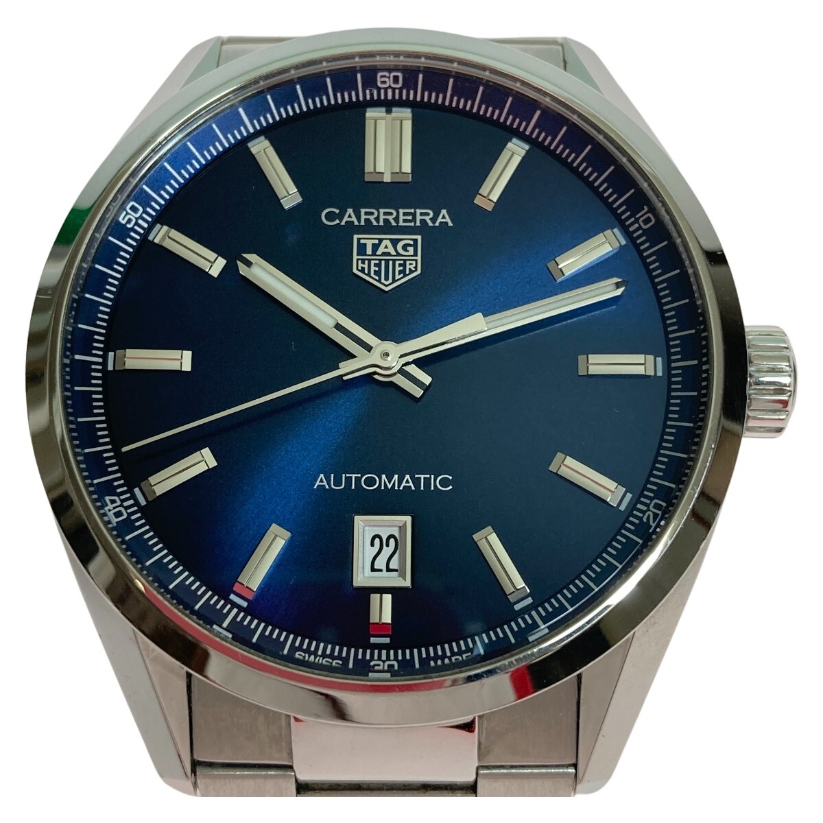 ◎◎ TAG HEUER タグホイヤー カレラ キャリバー5 メンズ 自動巻 腕時計 WBN2112 箱・取扱付 やや傷や汚れあり_画像1