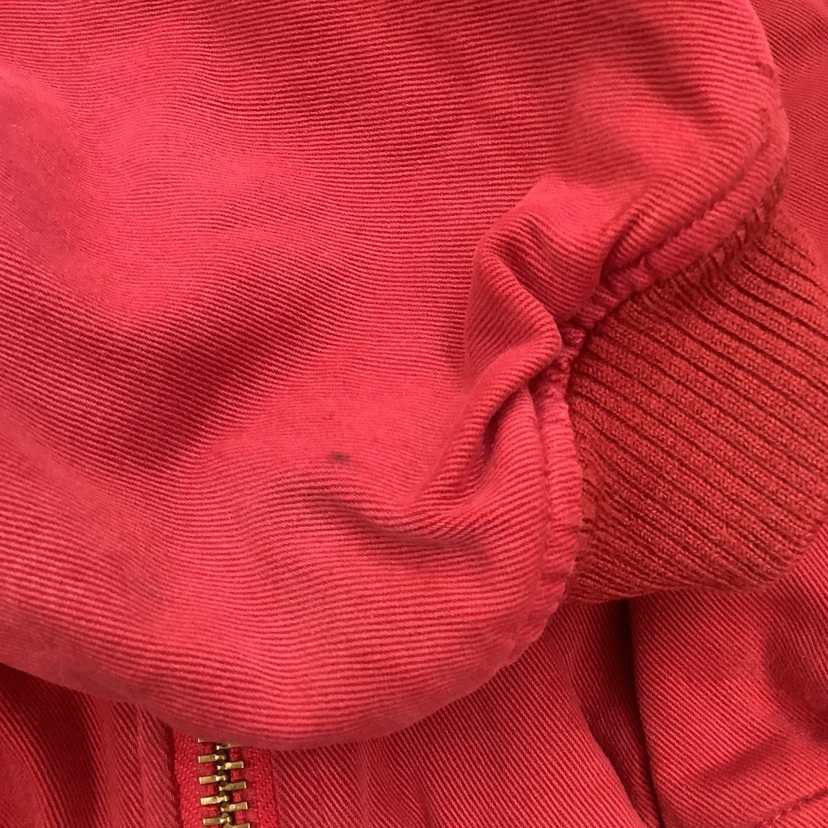 !! PINK HOUSE Pink House lady's blouson ultra rare badge red scratch . dirt equipped 
