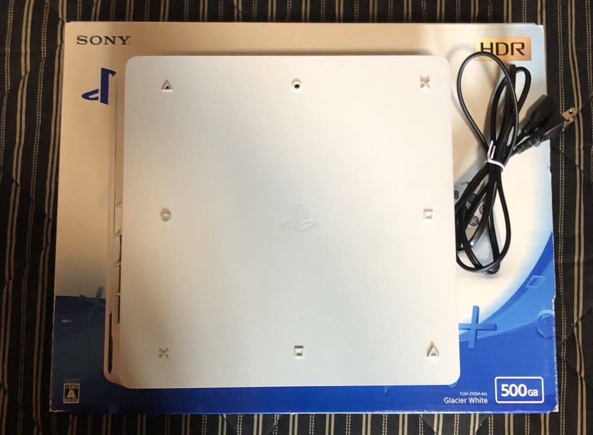 SONY PlayStation4 PS4 CUH-2100A B02 本体 500GB グレイシャーホワイト　ジャンク_画像2
