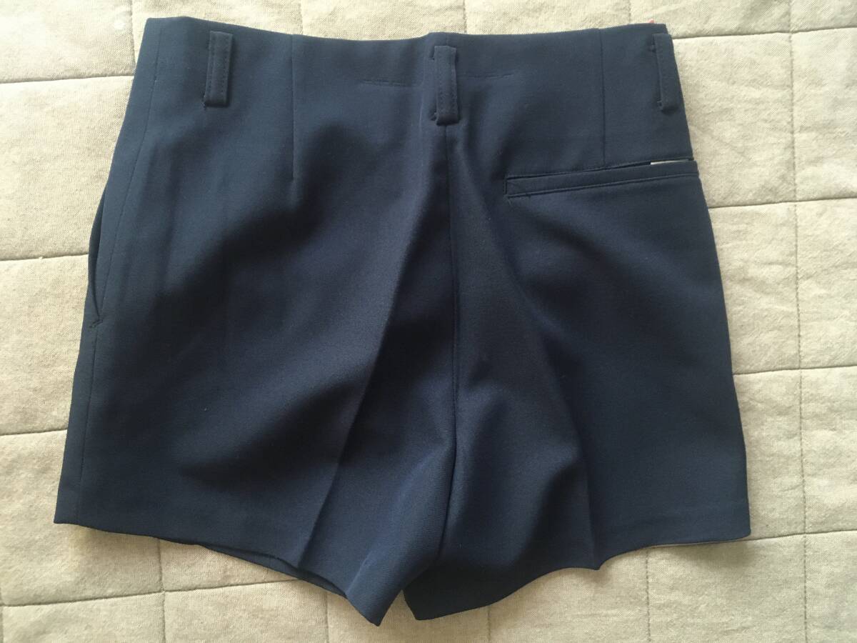  не использовался retro can ko-KANKO укороченные брюки темно-синий 140 см 2 шт. комплект сделано в Японии can ko- одежда -KANKO школьная форма товары долгосрочного хранения Showa Retro 