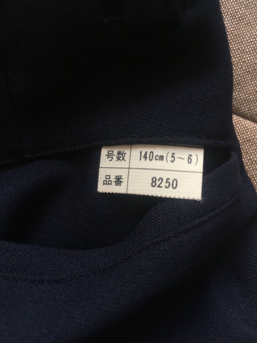  не использовался retro can ko-KANKO укороченные брюки темно-синий 140 см сделано в Японии can ko- одежда -KANKO школьная форма товары долгосрочного хранения Showa Retro 