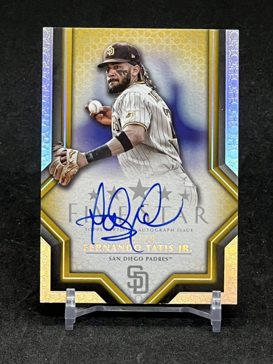 2023 Topps Five Star Fernando Tatis Jr. Gold SSP パドレス フェルナンド・タティスJr 直筆サインカード 直書き 10枚限定パラレルの画像1