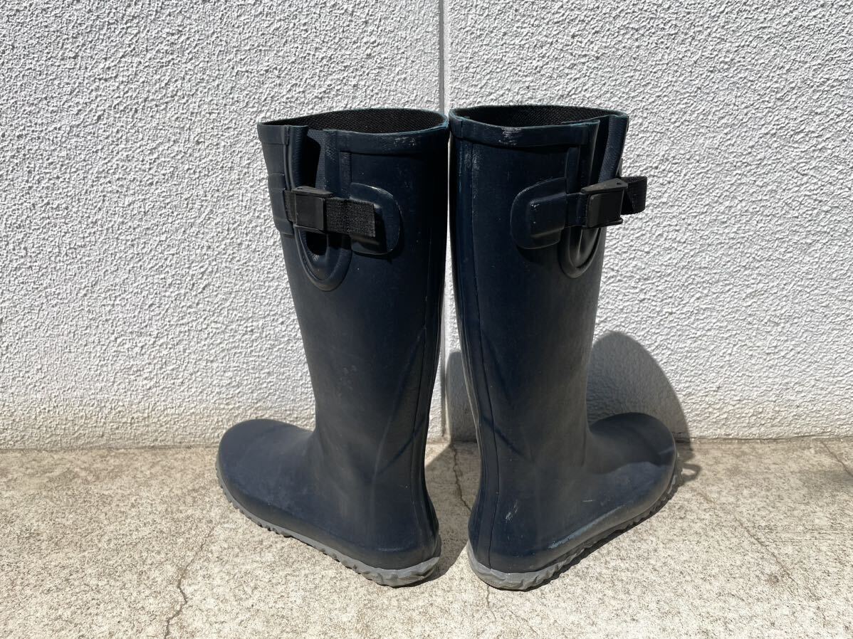 L size 26cm~26.5cm navy navy blue color is Mu re boots men's lady's rice field . boots stylish gardening farm work rain boots summer fes