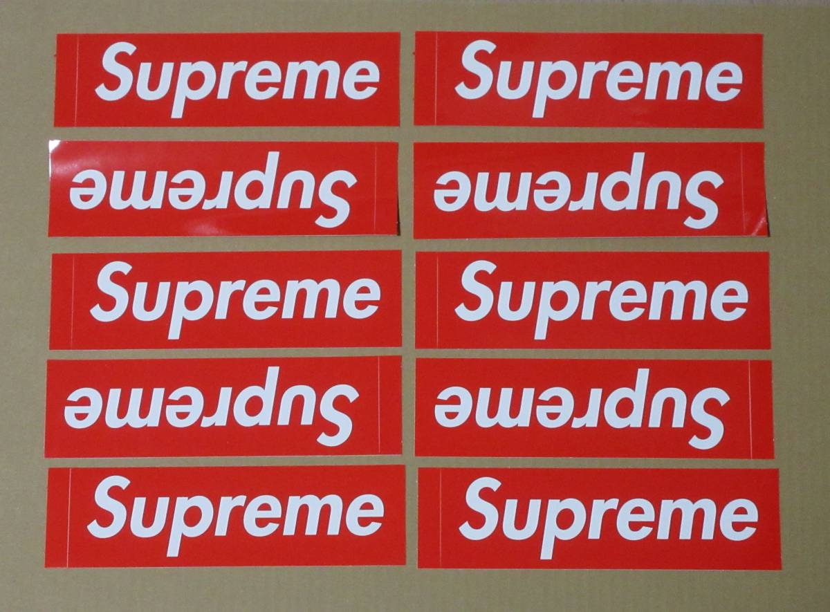 １０枚セット　SUPREME　ノベルティ　ステッカー　BOX LOGO　ボックスロゴ　ノベルティー　シュプリーム　ノーマル　24SS_画像1