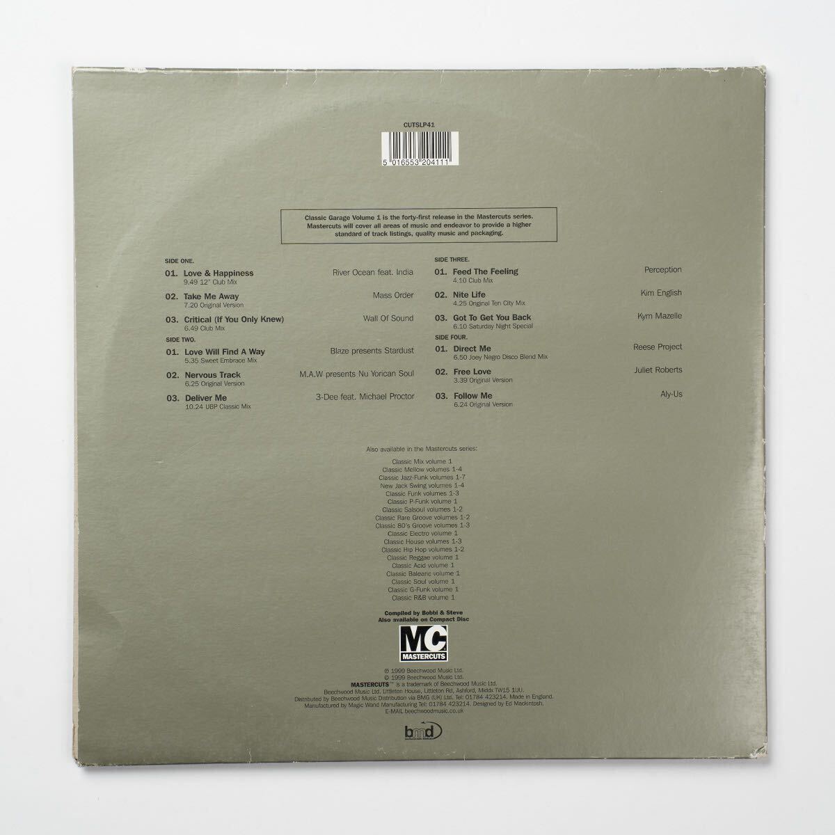 Classic Garage Volume 1 Mastercuts LP レコード_画像3