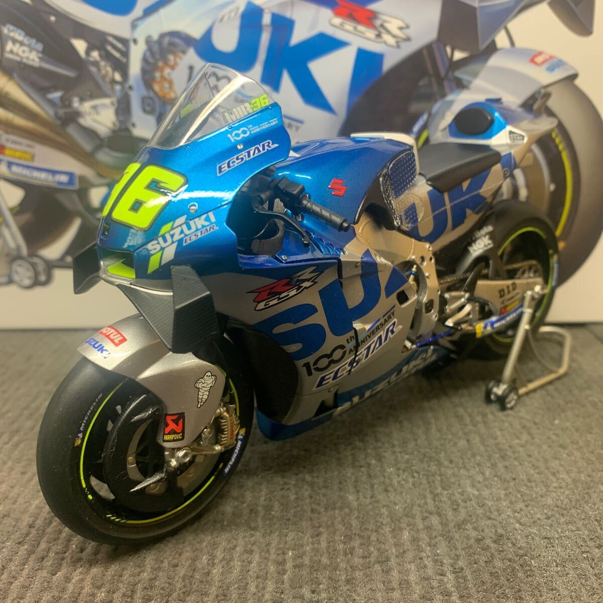 タミヤ 1/12 Team SUZUKI ECSTAR GSX-RR ‘20 塗装,組み立て済みの画像1