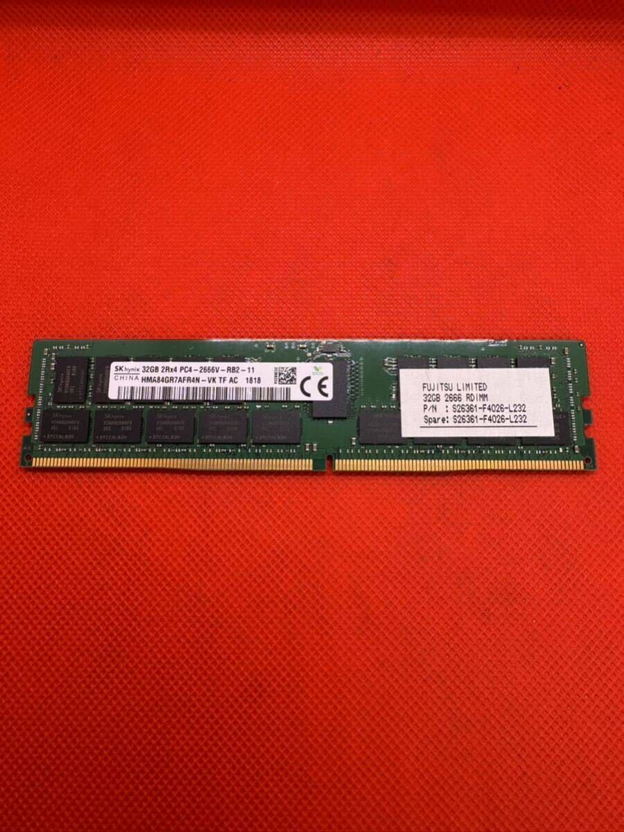 SKhynix 32GB 2Rx4 PC4-2666V-RB2-11 サーバー用DDR4メモリ32GB 9枚セット計288GB 管15の画像3