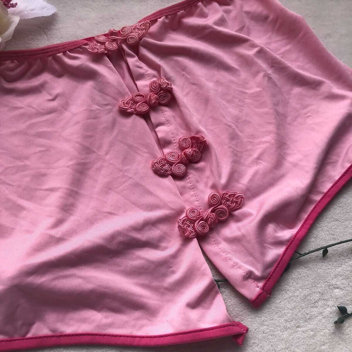 新品 エロ可愛い トップス ベビーピンク コスチューム コスプレ ランジェリー 下着 の画像2