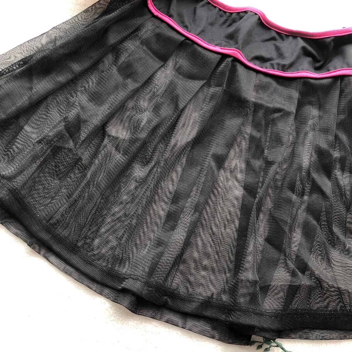 新品 可愛い スカート ブラック レーシー シースルー コスチューム ランジェリー トップス レディース下着の画像2