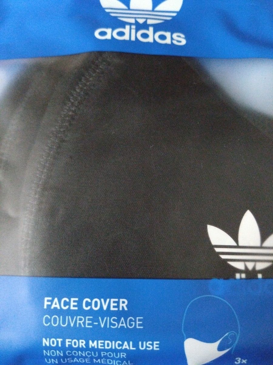 【2XO】アディダスオリジナルス フェイスカバー マスク 3枚組 新品未使用 男女兼用 防寒 防風 花粉対策 トレーニング