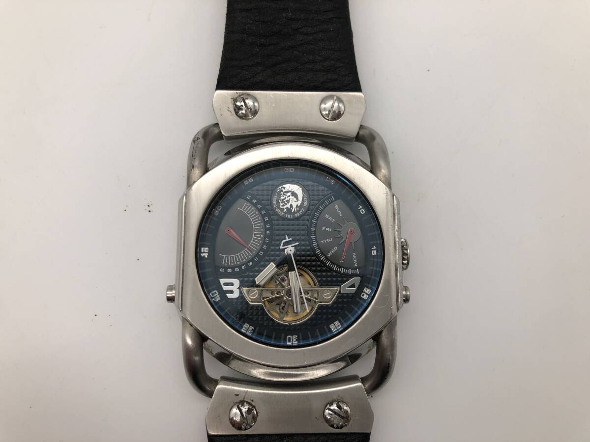 【３点まとめ売り・中古品】DIESEL ディーゼル 自動巻き 裏透け DZ9017 CITIZEN Wicca 0510-L20450 SORDI ERMANNO 56ES-820M メンズ腕時計の画像2