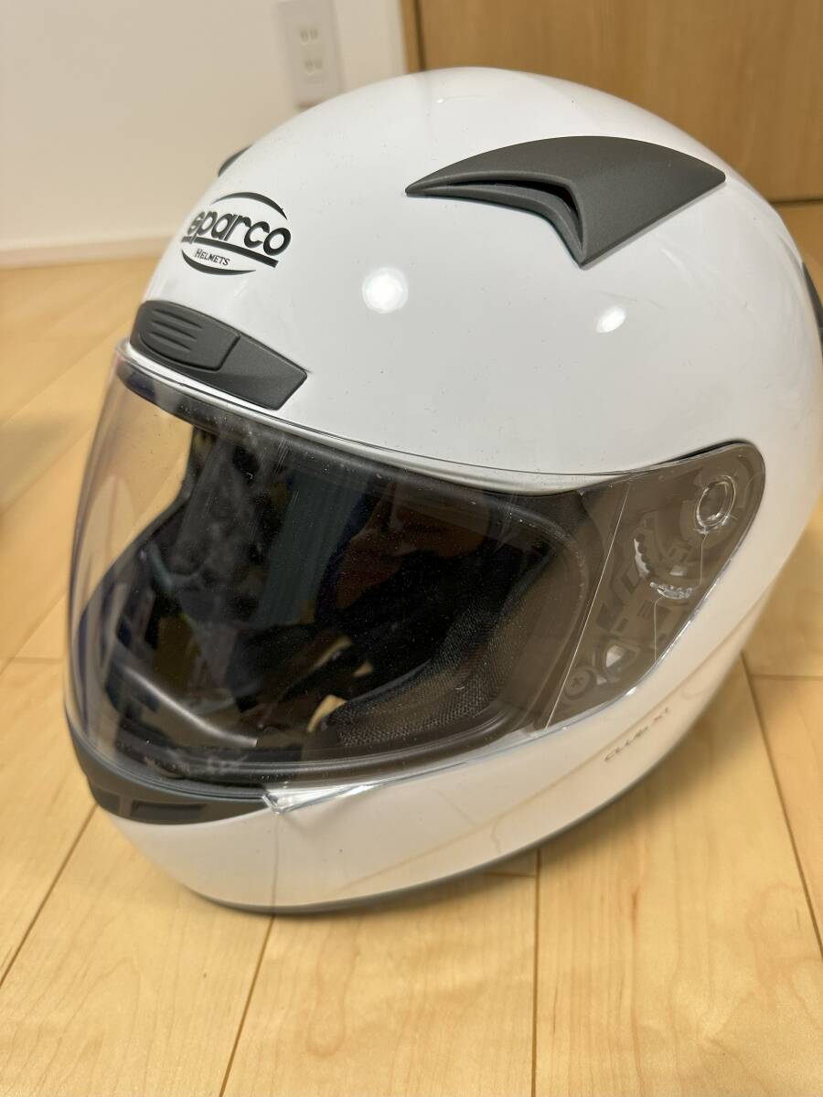 スパルコ SPARCO Club X1 ヘルメット ホワイト サイズXXL（63cm）の画像2