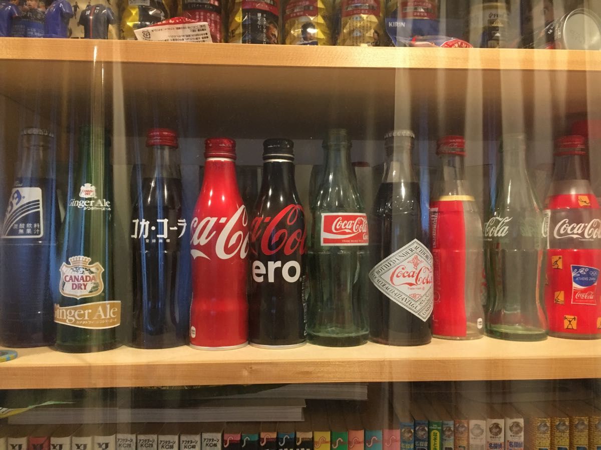 Coca-Cola コカコーラ ガラス瓶 空き瓶 レトロ 昭和レトロ 空瓶　ファンタ　ジンジャーエール　空缶　空き缶