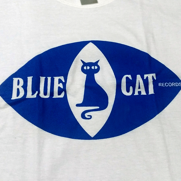 送込【Blue Cat Records 】青猫音/ブルーキャット/ホワイト★選べる5サイズ/S M L XL 2XL/ヘビーウェイト 5.6オンス_画像1