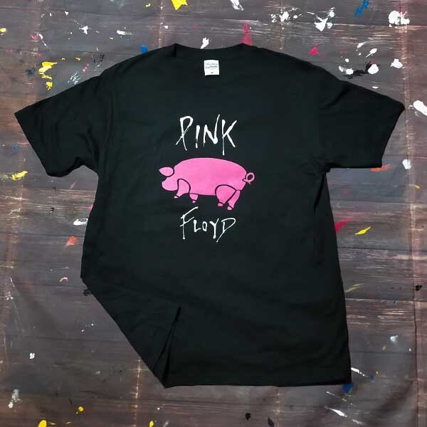 送料無料【ピンク・フロイド / Pink Floyd】ピンクの豚 / ブラック★選べる5サイズ/S M L XL 2XL/ヘビーウェイト 5.6オンス_画像2