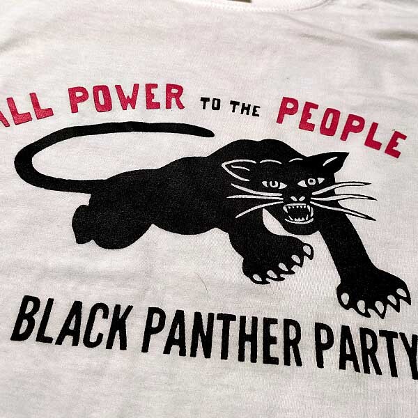 送料無料【Black Panther Party】黒豹党 / ホワイト★選べる5サイズ/S M L XL 2XL/ヘビーウェイト 5.6オンス_画像1