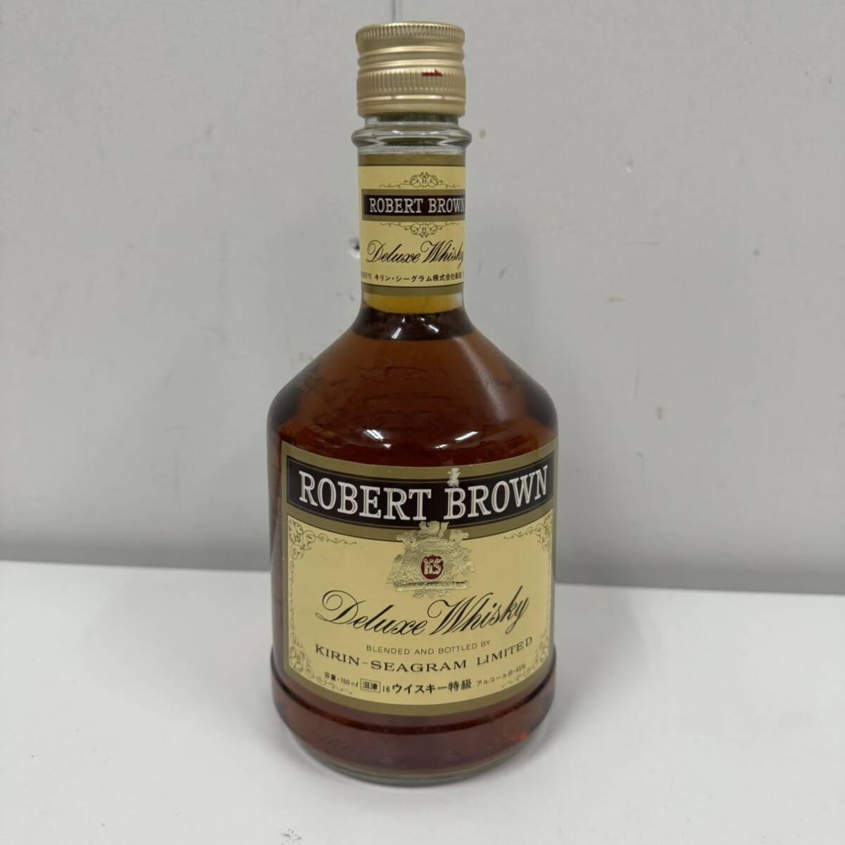 未開栓 キリン シーグラム ロバートブラウン 760ml 43% ウイスキー 特級 KIRIN SEAGRAM ROBERT BROWN WHISKYの画像1