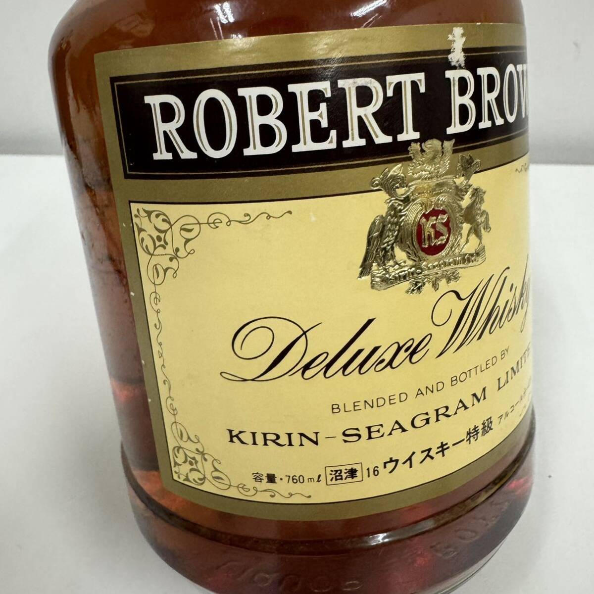 未開栓 キリン シーグラム ロバートブラウン 760ml 43% ウイスキー 特級 KIRIN SEAGRAM ROBERT BROWN WHISKYの画像6