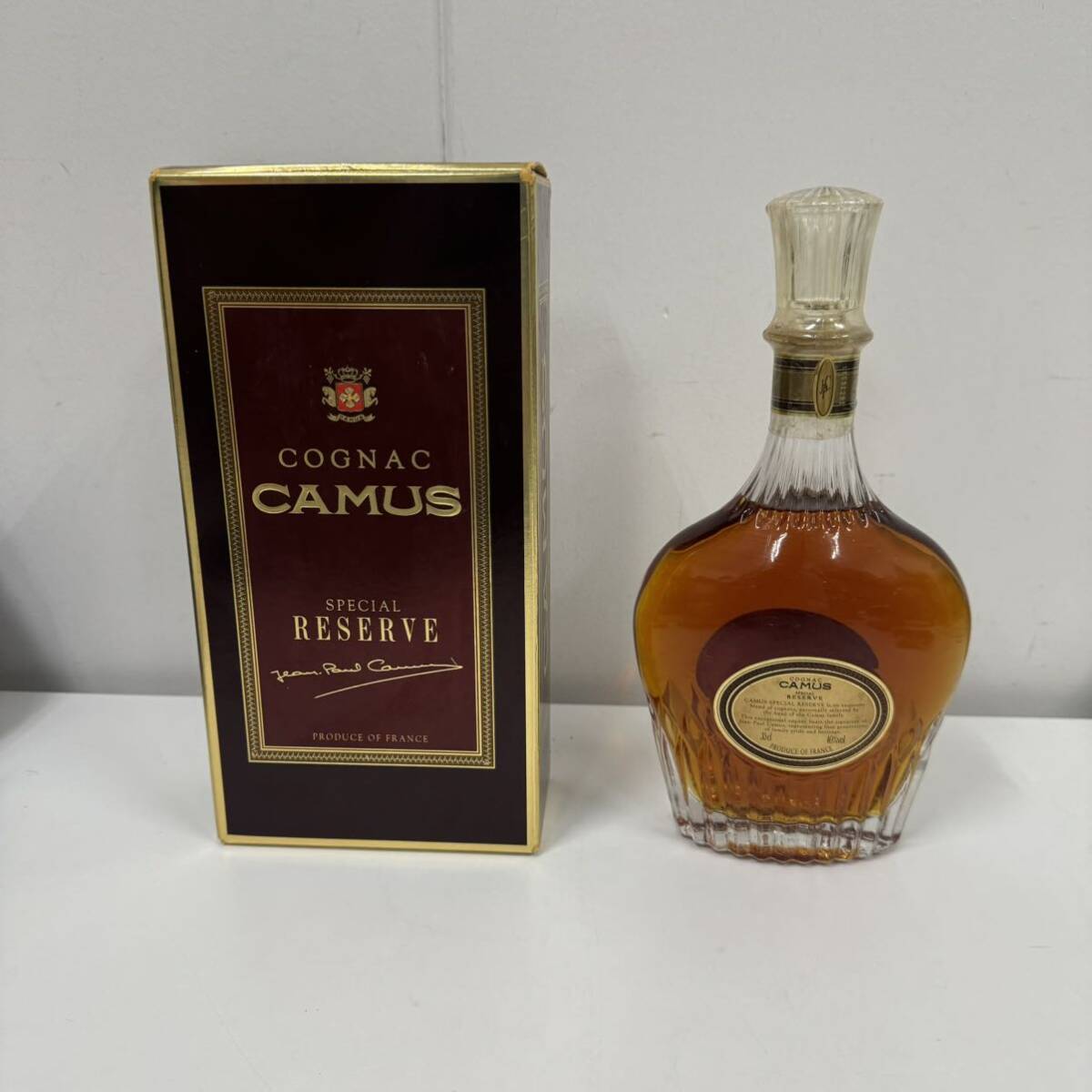 未開栓 CAMUS カミュ スペシャルリザーブ ハーフボトル 40％ 350ml 箱付 コニャックの画像2