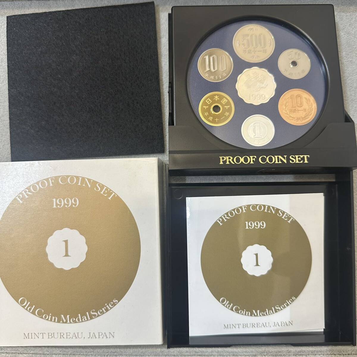極美品【早い者勝ち】オールドコインメダルシリーズ1 プルーフ貨幣セット 1999年 平成11年 記念硬貨 銀入 メダル 通貨 造幣局 コイン 1999の画像1