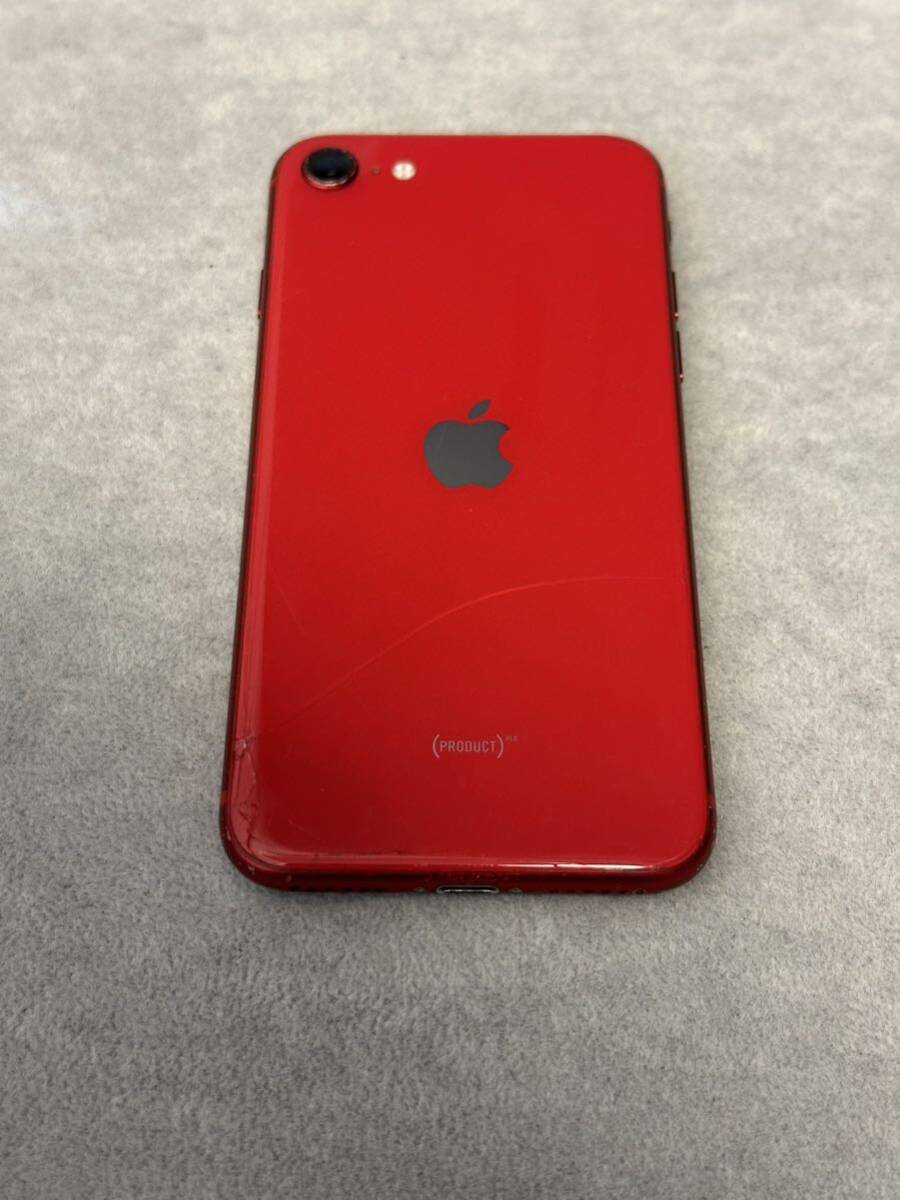 【早い者勝ち】iPhoneSE 64GB 第2世代 赤RED SIMフリー 部品取り ジャンク品 の画像1