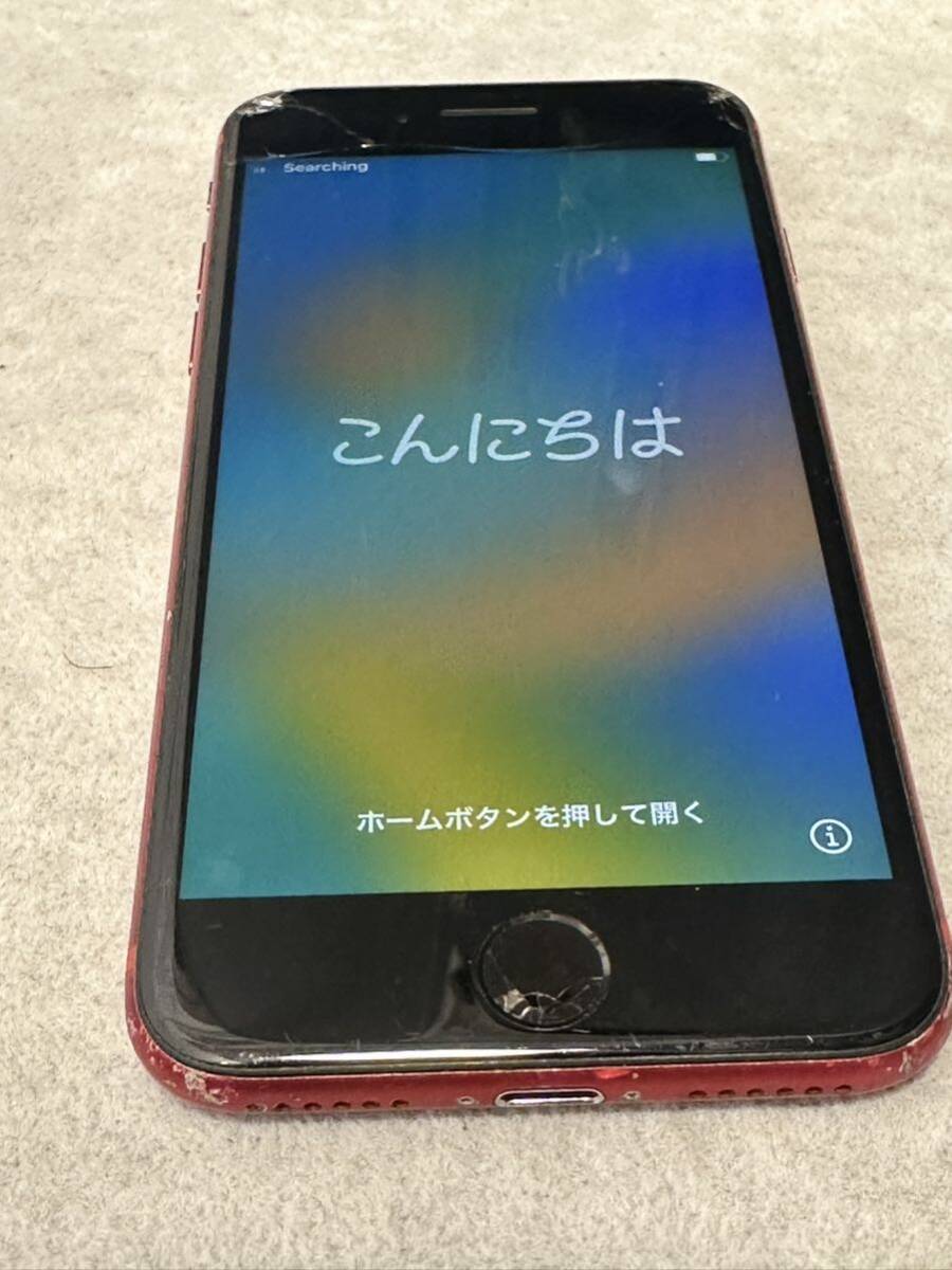 【早い者勝ち】iPhoneSE 64GB 第2世代 赤RED SIMフリー 部品取り ジャンク品 の画像8