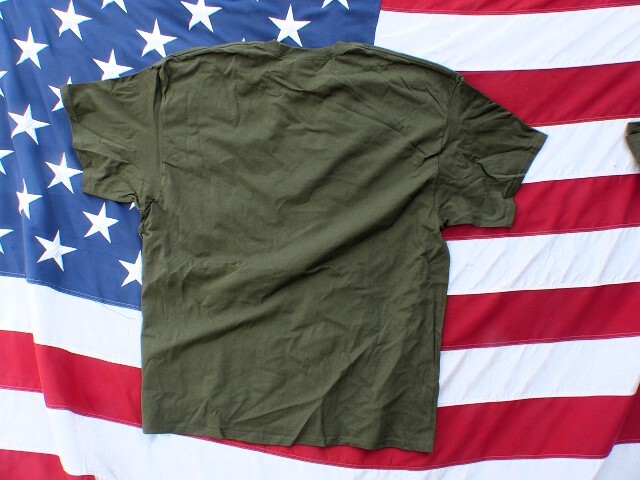 米軍放出品 Ｔ－シャツ ＯＤ 厚手　3XL　TS621x_画像3