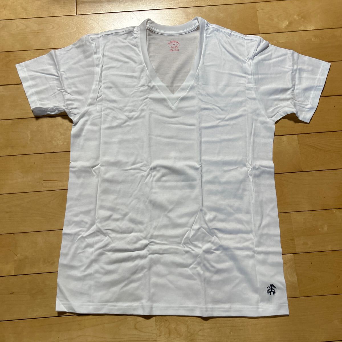 【ブルックスブラザーズ】半袖 Tシャツ 新品 M / Brooks Brothers Brooks Brothers シャツ 白 ホワイト メンズ スーツの画像1