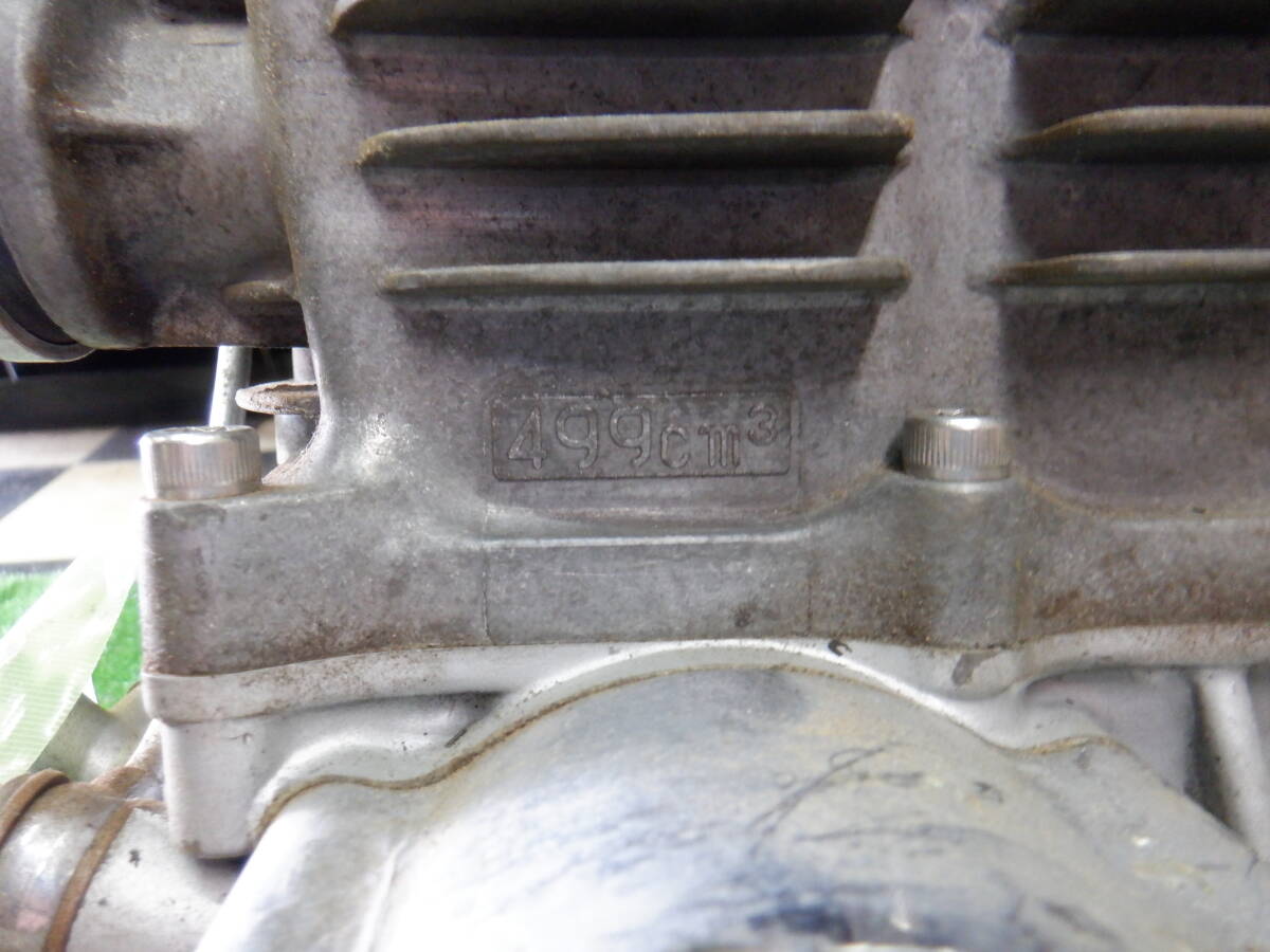 ヤマハ SR500 エンジン 長期保管 実働未確認 部品取りの画像6