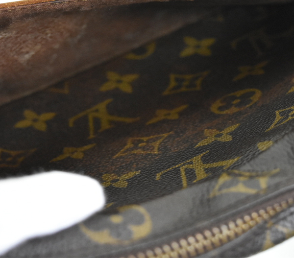 【1円スタート】 Louis Vuitton ルイヴィトン セカンドバック ハンドバック モノグラム 総柄 ポーチ ブラウン系 鞄 バックの画像7