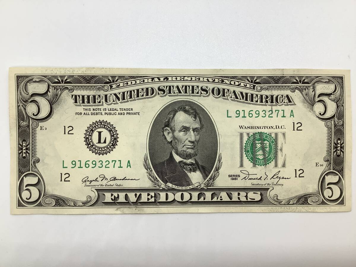 u0435 ドル紙幣まとめ 1ドル2枚 5ドル1枚 10ドル1枚 20ドル1枚 貨幣 海外 アメリカの画像6