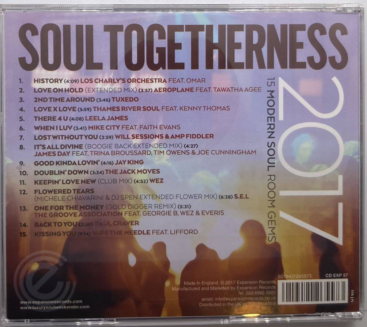 Soul Togetherness 2017 / Various Artists 　ExpansionレーベルのオシャレSoulコンピアルバム_画像2